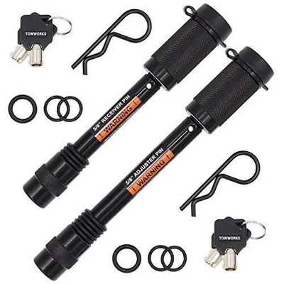 $72.15 • Buy TowWorks 79852 Keyed Alike 5/8  Trailer Hitch Lock Set For Adjustable Channel...