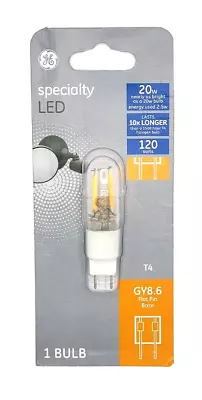 GE LED T4 GY8.6 Clear 120 Volt 2.5 Watt Replaces 20 W 170 Lumens Specialty Bulb • $6.95