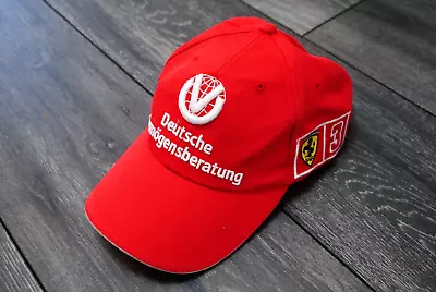 Ferrari F1 Deutsche Vermogensberatung Michael Schumacher Collection Red Cap Hat • $24.99