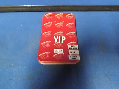 $15 • Buy 1997 Indy 500 Back Up Card Vip For Pit Badge Credential Indy 500 Backup