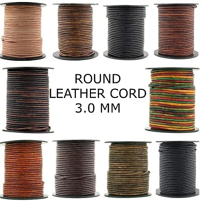 Xsotica-Round Leather Cord 3.0 Mm  • $2.50
