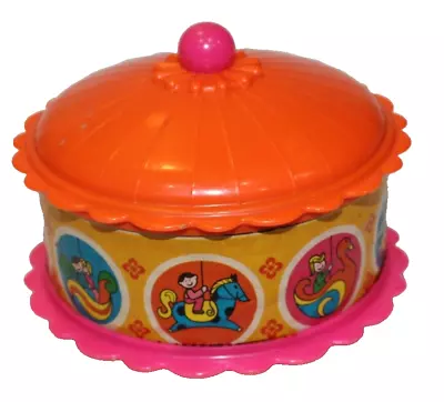 Vintage  S.A. TARRSON MERRY GO ROUND MUSICAL CAROUSEL TOY FUN CHIMES Tops Kids • $10