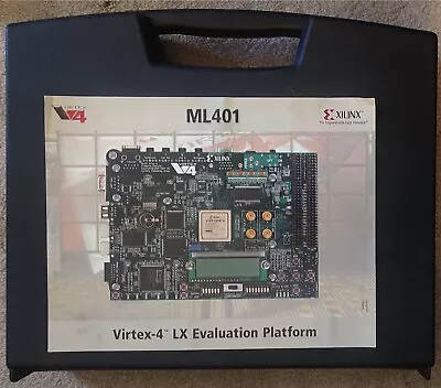 XILINX Virtex-4: ML401 LX Evaluation Platform [FPGA Complete Set/Kit Boxed] • $599.99