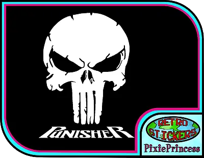 Marvel The Punisher Logo J Vinyl Sticker Car Bike Truck Window Wall Art Decal • £3.30