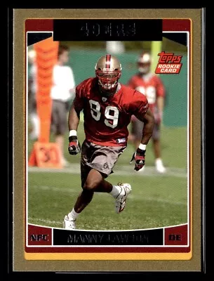 2006 Topps #314 Manny Lawson Gold #/2006 • $1.99