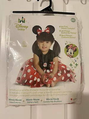 Disney Baby Minnie Mouse Infant 6-12 Months Halloween Costume Dress Up Outfit • $10