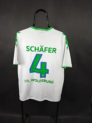 £66 • Buy Vfl Wolfsburg 2015/16 Home Marcel Schafer #4 Kappa Trikot Football Shirt VW Rare