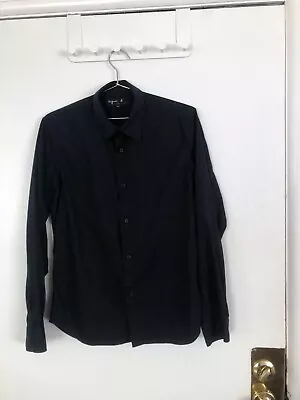 Agnes B. Homme Black Shirt Medium Mens Made In France • $40