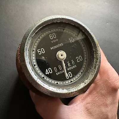 Vintage Vdo 12/24v Volts Engine Hour Meter Gauge Car Part Made In Germany • $115