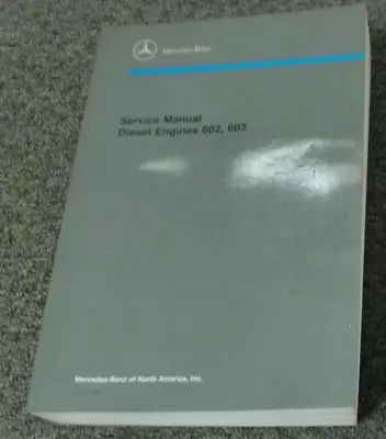 1986-1987 Mercedes Benz 300SDL Turbo Diesel 3.0L Engine Service Repair Manual • $237.92