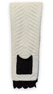 G Fox & Co Hand Towel Vintage 80s Decorative Crochet Pocket Bathroom • $13