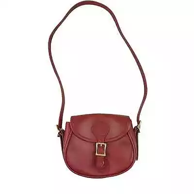 J.W. Hulme Women's Bag Medium Legacy Crossbody Leather Purse Red Gold Hardware • $98