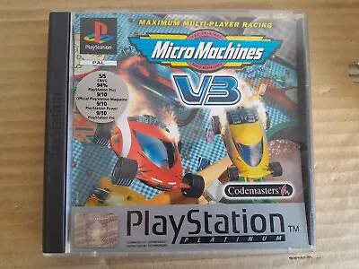 Micro Machines V3 PS1 With Manual  • £7
