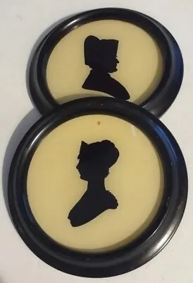 C & A Richards Vintage Pair Of Silhouettes Of Napoleon & Josephine Made Germany • $74