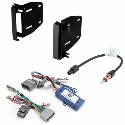 $109.99 • Buy Double DIN Radio Stereo Install Kit & Harness For 2007 - 2017 Jeep Wrangler