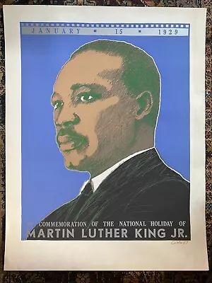 RARE Martin Luther King Print/Poster Signed By Famed Latino Artist René Castro • $275