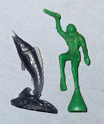 $5.99 • Buy 2 Vintage Cereal Premiums 1960's Frogman Marlin Fish