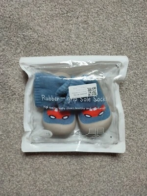 £4.99 • Buy Girls Boys Newborn Toddlers House Rubber Sole Socks Shoes Grip Booties Slippers
