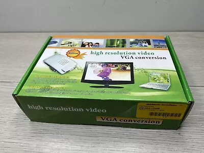 S-Video To VGA Converter Conversion Adapter WIDE Screen NEW OPEN BOX • $7.87