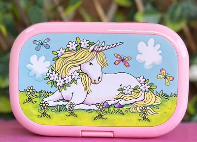 Unicorn Lunch Box Pink By Lutz Mauder  Non Toxic Plastic Made In Germany NEW • £8.99