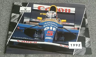 1992 Renault Williams Grand Prix Engineering Limited F1 Formula One Brochure  • £16.50