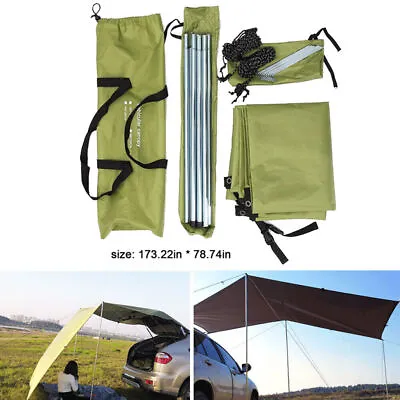 440 X 200cm Car Side Awning Rooftop Tent Shelter Sunshade Outdoor Camping Canopy • $124.63