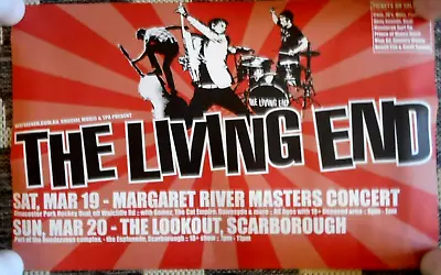 The LIVING END Tour Poster AWESOME!! Western Australia Concert • $59.99