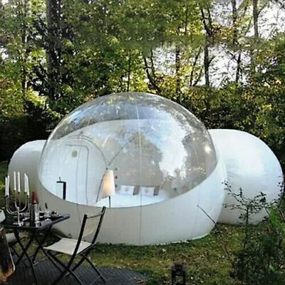 10x7ft Clear Commercial PVC Inflatable Eco Dome Camping Bubble Tent With Fan • $1099.99