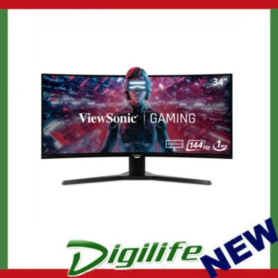 ViewSonic VX3418-2KPC 34  144Hz WQHD 1ms Adaptive Sync MVA Curved Gaming Monitor • $599