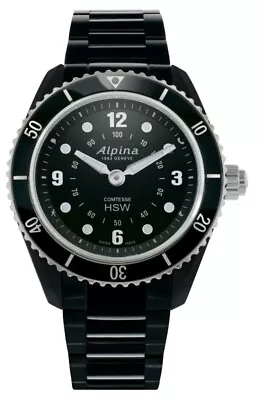 $149.88 • Buy Alpina Women's $995 All Black Comtesse Hsw Horilogical Smart Watch Al-281bs3v6b