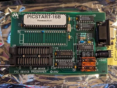 1992 Microchip Technology Inc PICSTART 16B V1.4 PIC Device Programmer • $15