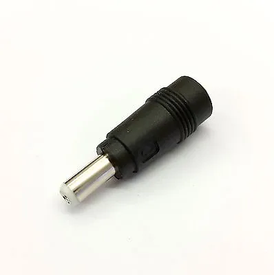 DC 5.5MM X 2.1MM To 5.5MM X 2.5MM STRAIGHT CONNECTOR ADAPTER - GREY TIP • £2.25