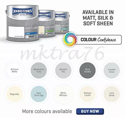 £31.99 • Buy Johnstone's Wall & Ceiling Paint - Matt, Silk, Soft Sheen - All Colour/Shades
