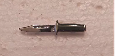 GREEN HANDLE KNIFE Pewter Vest / Hat Pin 1.6  X 0.4  (J929) • $10.99
