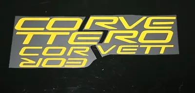 1997-2004 C5 Chevrolet Corvette Front And Rear Emblem Letters Yellow • $17