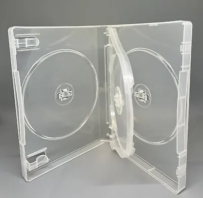 Sale! 2 Top Quality 27mm Multi-4 Disc Dvd Case M-lock Hub Clear 4dvd3-clr-os • $8.99