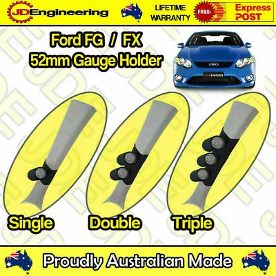 Gauge Holder For Ford Falcon FG / FX XR6 XR8 Pillar Pod CLIP ON 52mm 60mm 2 Inch • $84