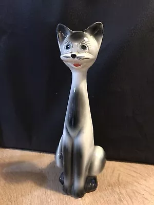 Kitsch Ceramic Mid Century Vintage Cat . 30 Cm High. • $6.66