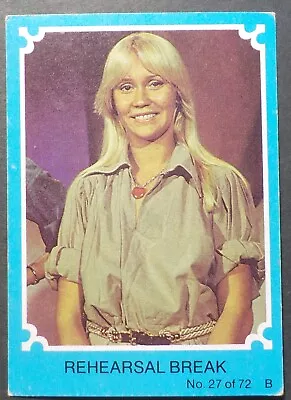 1976 Scanlens ABBA Trading Card No 27(Blue Set)(LotE1023N)Free Postage • $9.95