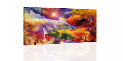 Colorful World Sanctuary  - CANVAS OR PRINT WALL ART • $149