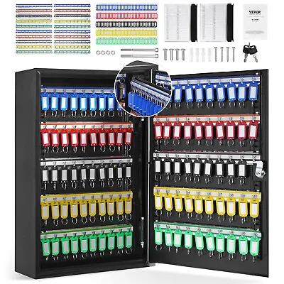 VEVOR 200-Key Cabinet Key Lock Box With Adjustable Racks & Colorful Key Tags • $78.99