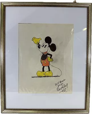 Vintage Walt Disney Signed Mickey Mouse Pen Drawing • $14500