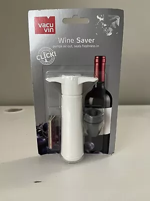 Vacu Vin Wine Saver Pump With 1 Stopper White • £8.20