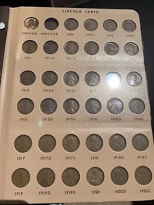 Lincoln Cent Collection Includes 1909 Vdb 1931 S Almost Complete  • $237.75