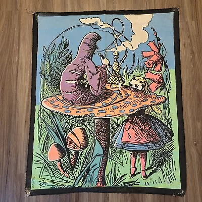 Vintage Alice In Wonderland Cloth Poster From 90's 29in X 24in • $30