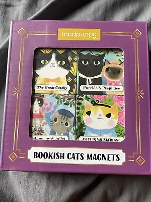 Bookish Cats Magnets By Mudpuppy Planet Cat New • $9.90