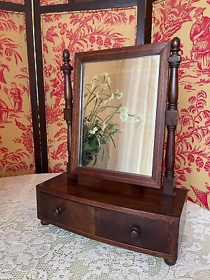 Antique Irish Dresser Top Mirror 1800's With Drawers • $20
