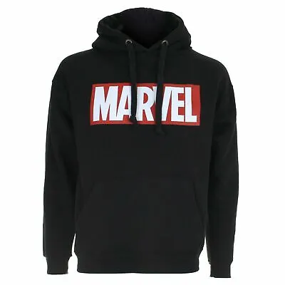 £29.99 • Buy Marvel Mens Hoodie Comics Core Logo Jumper Black S-XXL Official