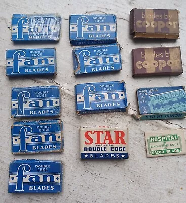 Vintage Fan Waltham Hospital Cooper Star Safety Razor Blades Lot  • $12.99