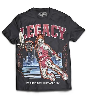 Legacy Dunk Vintage T-Shirt Skull Edition Limited Air Jordan Bulls MJ 23 • $37.95